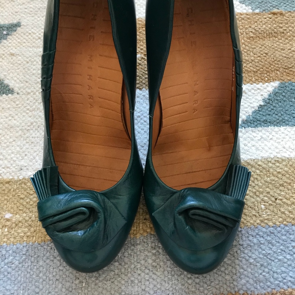 COPY - Chie Mihara Teal Pumps - Picture 3 of 5